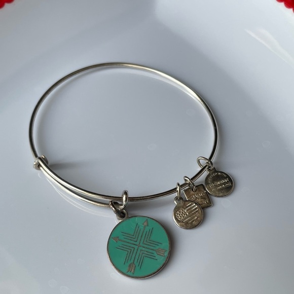Alex And Ani Arrows of Friendship Charm Bangle - Picture 2 of 3